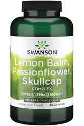 Swanson - Lemon Balm, Passionflower, Skullcap Complex - 180 caps